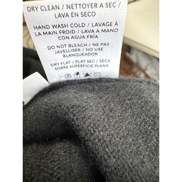 NAADAM Recycled Cashmere Henley Sweater – Black (Men’s M) - Picture 6 of 6